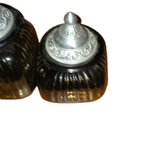 EUC Vintage 3 piece Glass jar set - Picture 6 of 11